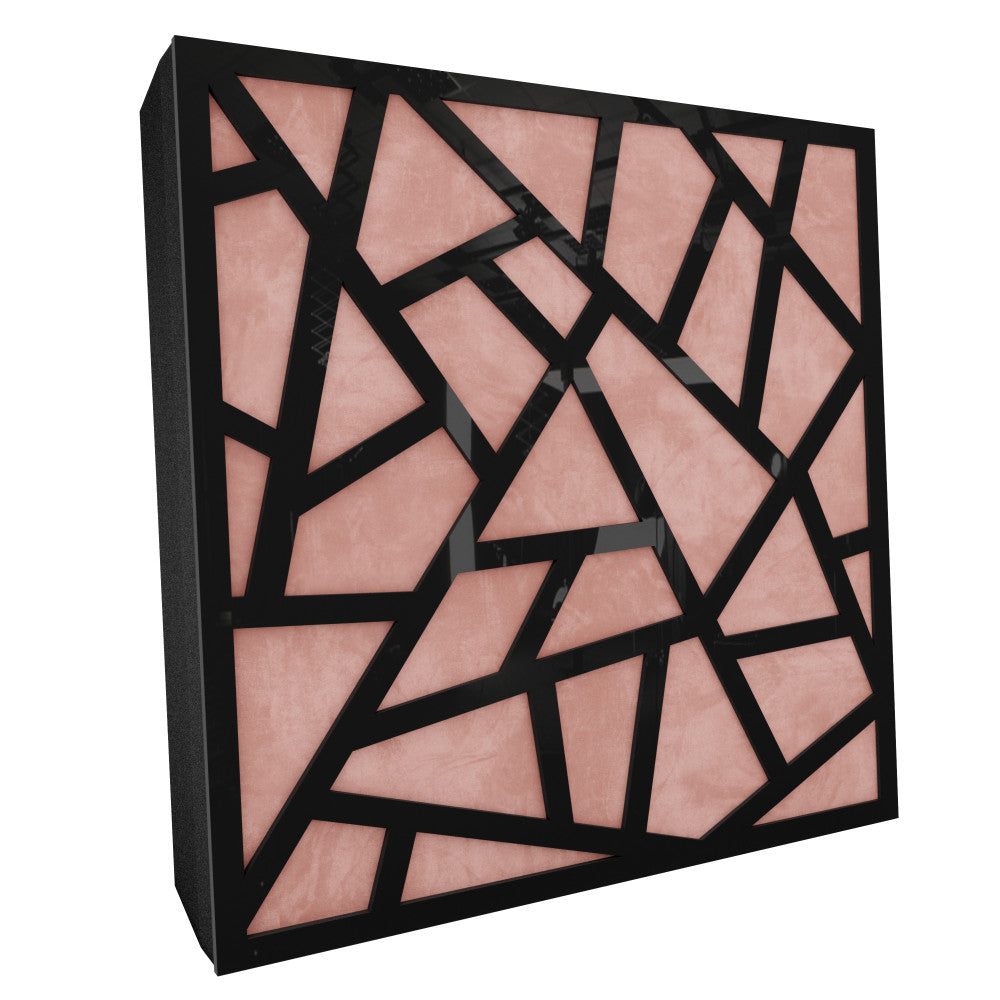 Premium R Acoustic Panel «Skyross Fabric» Zwart Hoogglans