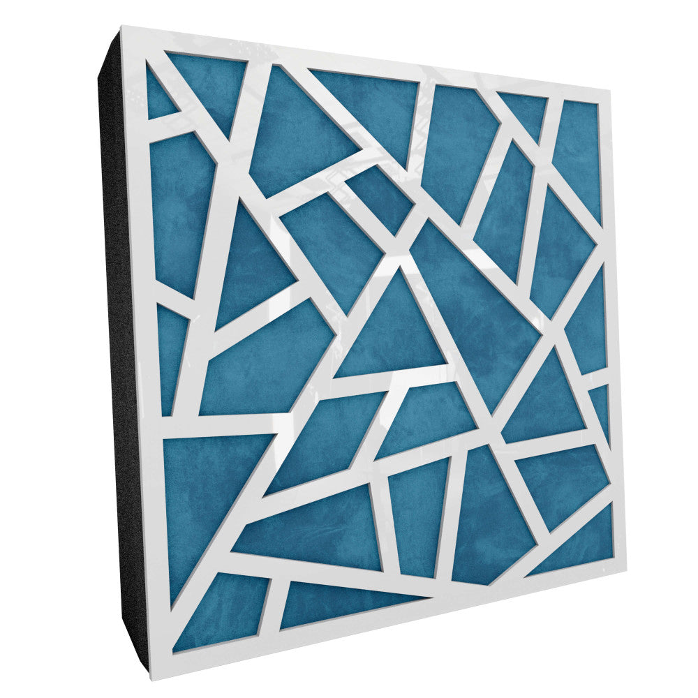 Premium R Acoustic Panel «Skyross Fabric» Wit Hoogglans