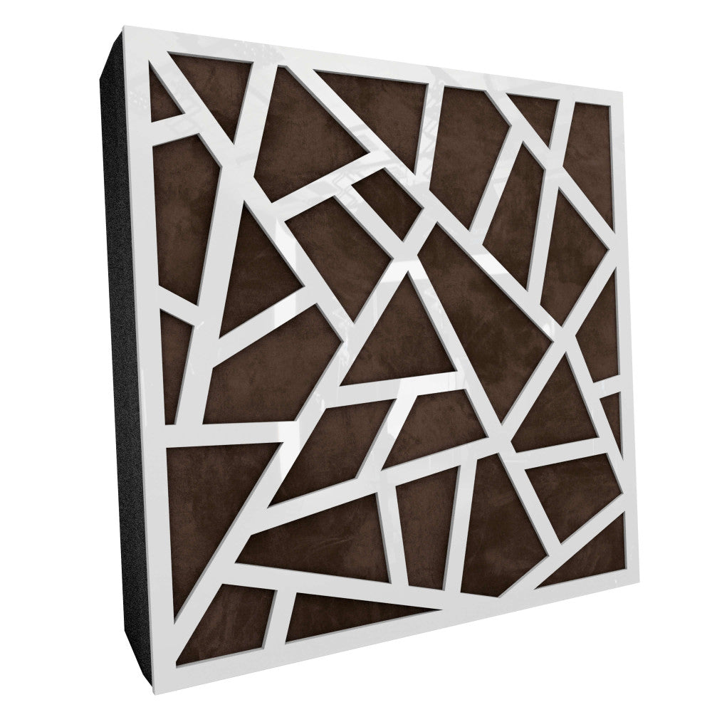 Premium R Acoustic Panel «Skyross Fabric» Wit Hoogglans