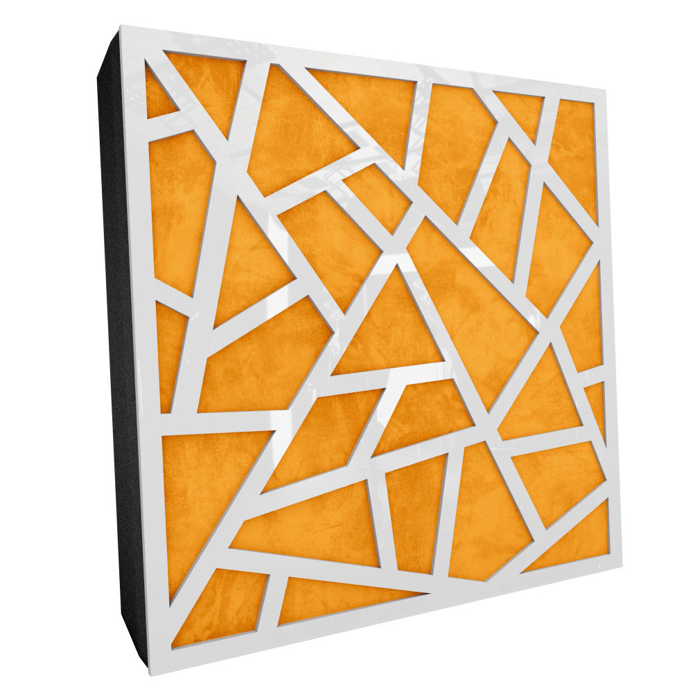 Premium R Acoustic Panel «Skyross Fabric» Wit Hoogglans