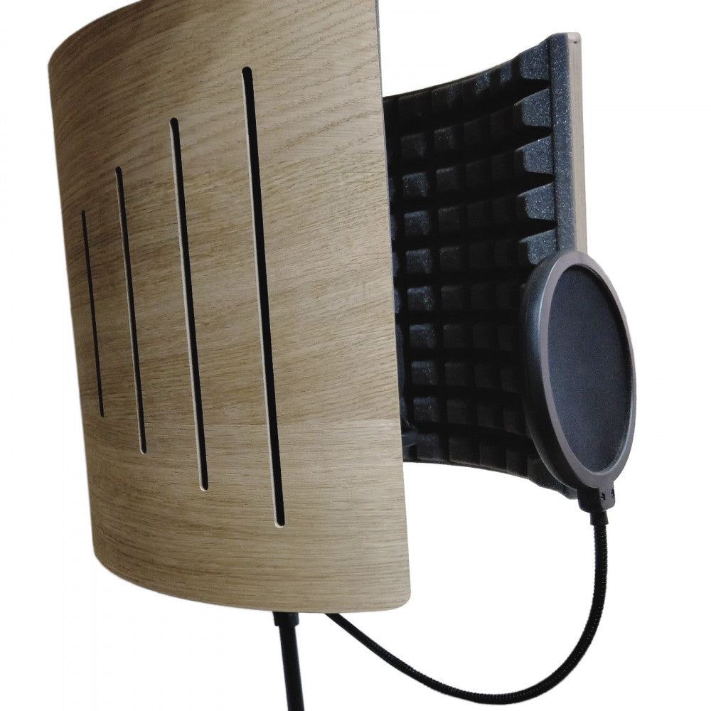 RIFFMO Microphone Isolation Shield «Airscreen Wood»