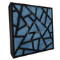 Premium R Acoustic Panel «Skyross Fabric» Zwart Hoogglans