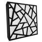 Premium R Acoustic Panel «Skyross Fabric» Zwart Hoogglans