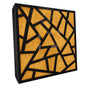 Premium R Acoustic Panel «Skyross Fabric» Zwart Hoogglans